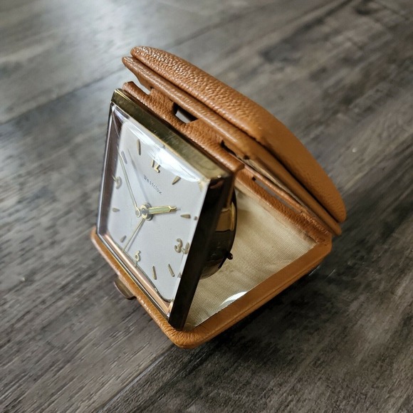 Phinney Walker Traveling Wind Up Alarm Clock Vintage with Box Made in Germany - Picture 3 of 6